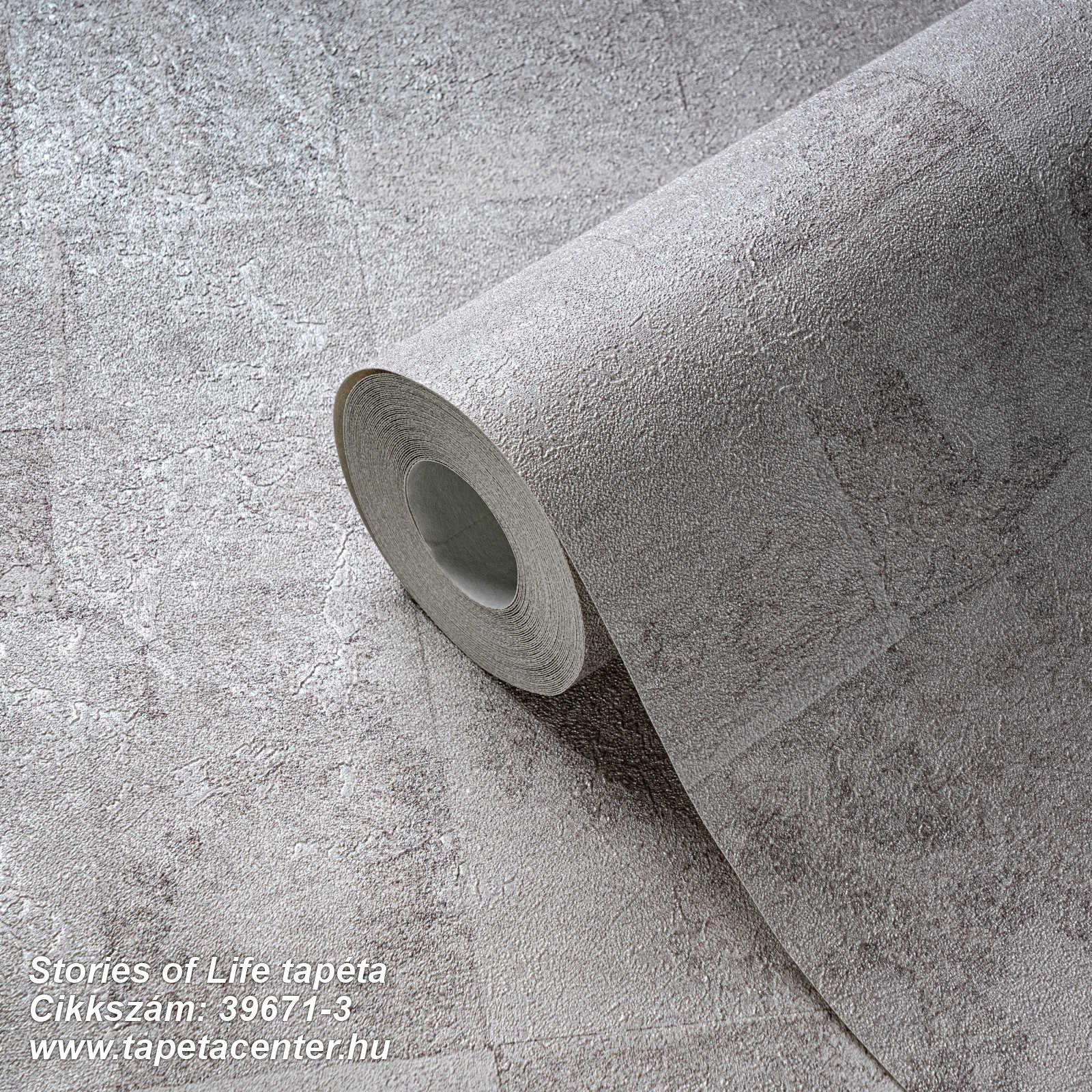 Beton,geometriai mintás,kőhatású-kőmintás,ezüst,szürke,súrolható,vlies tapéta 